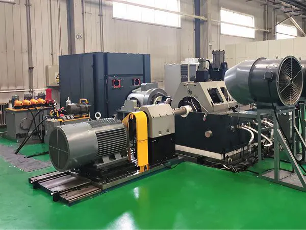 Traction motor bearing testing machine